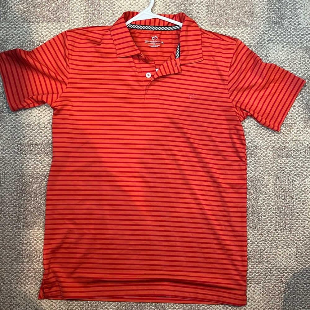 Southern Tide Polo EUC Red Boys YOUTH XL DRI-fit